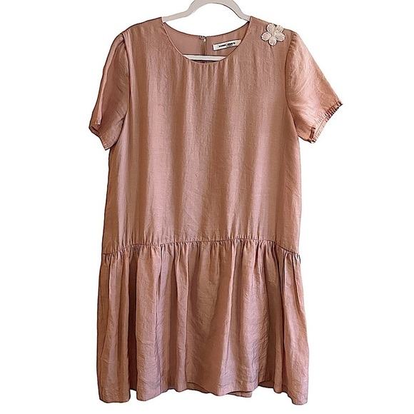 Samsoe Samsoe Millie Short Sleeve Dress in Misty Rose Size Medium - Picture 6 of 16